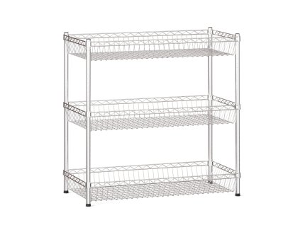 drateny regal s kosovymi policemi 900 x 900 x 450 mm 3 police 10525