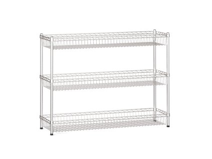 drateny regal s kosovymi policemi 900 x 1200 x 350 mm 3 police 10526