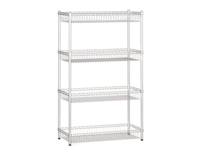 drateny regal s kosovymi policemi 1500 x 900 x 450 mm 4 police 10529