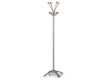 vesak na odevy stojanovy stribrny 15257