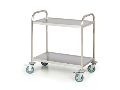 nerezovy policovy vozik 2 police 710 x 410 mm 4252