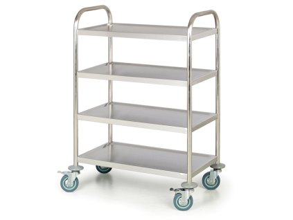 nerezovy policovy vozik 4 police 710 x 410 mm 4257