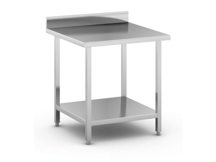 nerezovy pracovni stul s polici a ohradkou 800 x 800 x 850 mm 14303