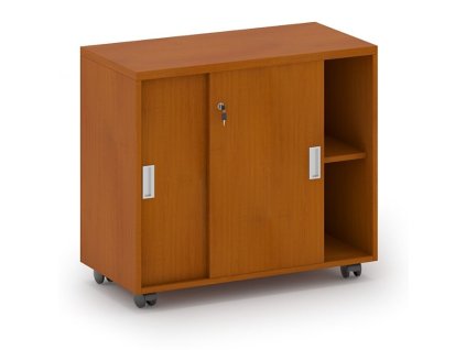 kancelarska zasouvaci skrinka na koleckach mirelli 800 x 420 x 750 mm tresen 20292