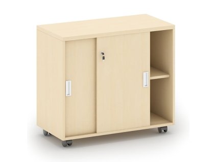 kancelarska zasouvaci skrinka na koleckach mirelli 800 x 420 x 750 mm briza 20293