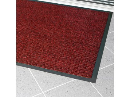 ekonomicka polypropylenova cistici rohoz 120 x 180 cm cervena 37599