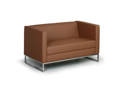 kozena sedaci souprava cube dvoumistna hneda 4271