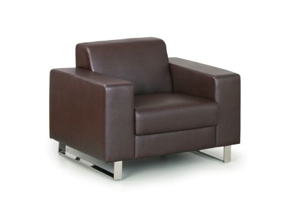 kozene kreslo primator hnede 5645