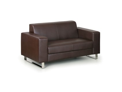 kozena sedaci souprava primator dvoumistna hneda 5646