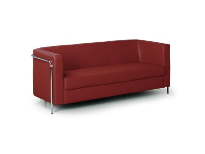 kozena sedaci souprava club trimistna cervena 14134