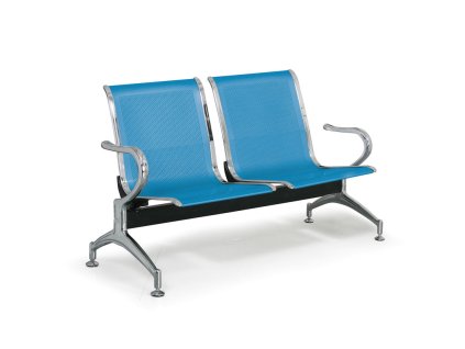 kovova lavice do cekaren strong 2 sedak modra 105711