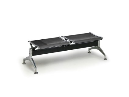 kovova lavice do cekaren strong bez operky 2 sedak cerna 104558