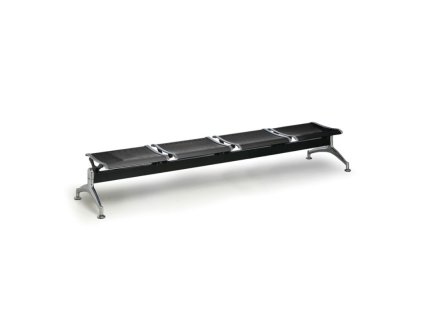 kovova lavice do cekaren strong bez operky 4 sedak cerna 104550