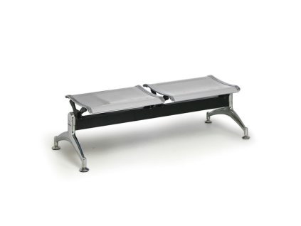kovova lavice do cekaren strong bez operky 2 sedak stribrna 104561