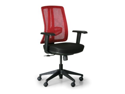 kancelarska zidle human cerna cervena plastovy kriz 113686