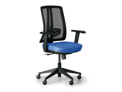 kancelarska zidle human cerna modra plastovy kriz 113687