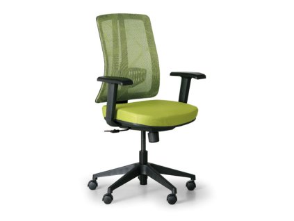 kancelarska zidle human cerna zelena plastovy kriz 113688