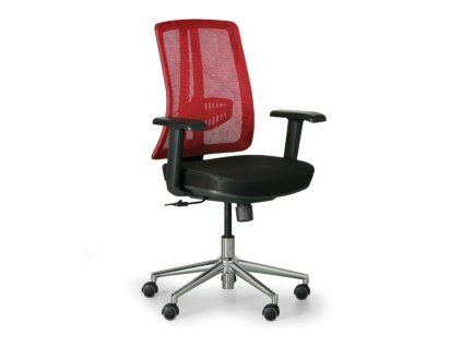 kancelarska zidle human cerna cervena 113681