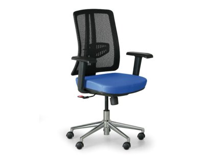 kancelarska zidle human cerna modra 113683