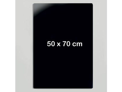 sklenena magneticka tabule na zed cerna 700 x 500 mm 15730