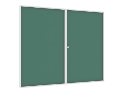 vnitrni magneticka vitrina zelena 1200 x 1500 mm 13100