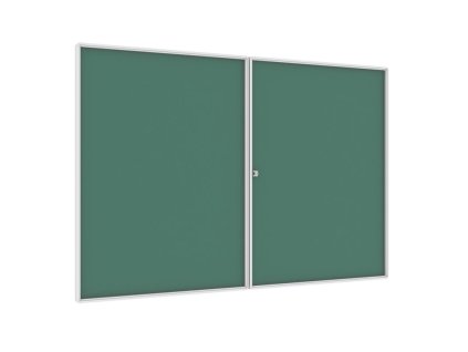 vnitrni magneticka vitrina zelena 1200 x 1800 mm 13099