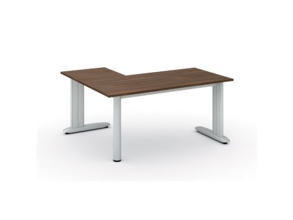 rohovy kancelarsky stul primo flexible 160x140 cm orech 113828