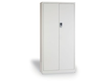 spisova skrin s kodovym zamkem 1850 x 900 x 400 mm seda 15246