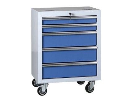 pojizdny dilensky box na naradi expert 5 zasuvek 645 x 460 x 860 mm modra 23120