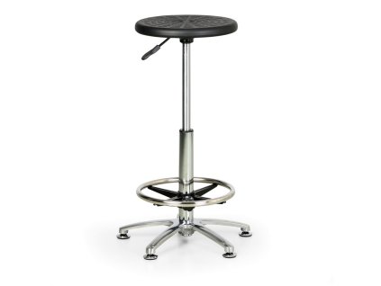 pracovni stolicka pur vysoka kulaty sedak kluzaky 10639