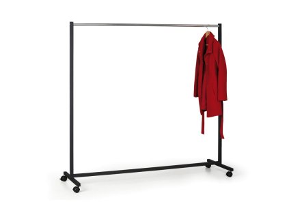 mobilni kovovy vesak cerny chrom 9334