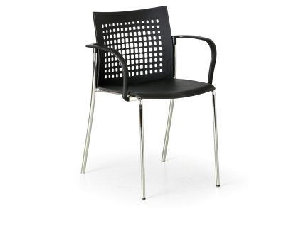 plastova jidelni zidle coffee break cerna 9497