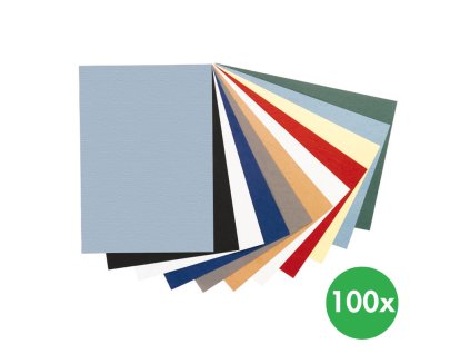 karton pro krouzkovou vazbu cerna leskla 100 ks 119427