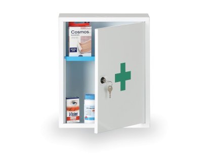 kovova lekarnicka na zed 37 x 30 x 14 cm s naplni din 13157 41799