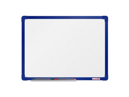 bila magneticka popisovaci tabule boardok 600 x 450 mm modry ram 14819