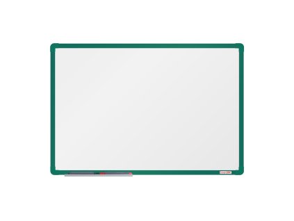 bila magneticka popisovaci tabule boardok 600 x 900 mm zeleny ram 14826