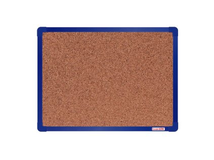 korkova nastenka boardok v hlinikovem ramu 600 x 450 mm modry ram 14849
