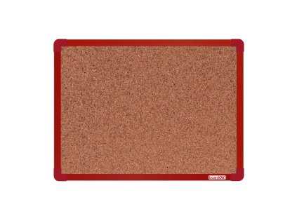 korkova nastenka boardok v hlinikovem ramu 600 x 450 mm cerveny ram 14850