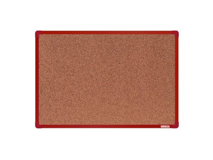 korkova nastenka boardok v hlinikovem ramu 600 x 900 mm cerveny ram 14855