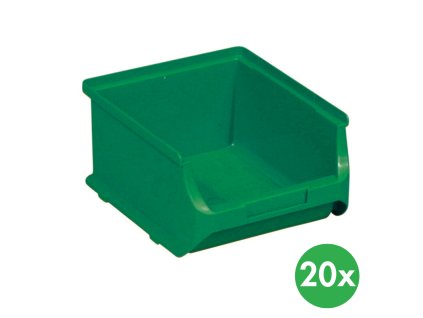 plastove boxy plus 2b 137 x 160 x 82 mm zelene 20 ks 115270