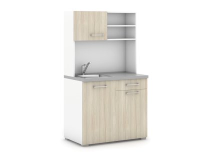 kuchynka primo drez baterie 1 2 dvirka bila dub prirodni 15456