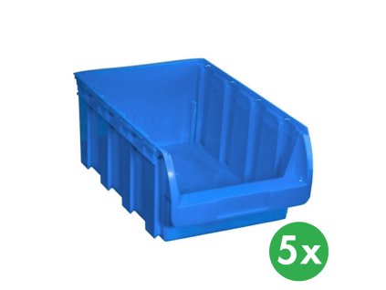 plastovy box compact 316 x 500 x 200 mm 5 ks modry 115265