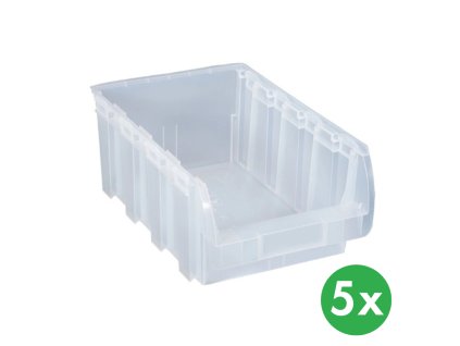 plastovy box compact 316 x 500 x 200 mm 5 ks pruhledny 115263