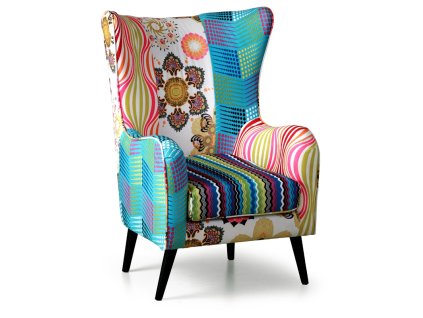 patchwork kreslo feel usak 7277