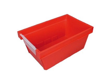 zasouvaci prepravka a pruhednym celem 490 x 300 x 210 mm cervena 8473