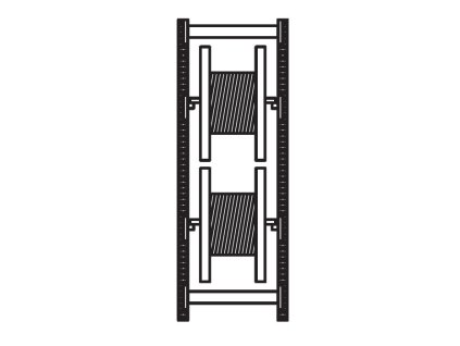 regaly na kabelove bubny 3300 x 1100 x 900 mm zakladni 7632