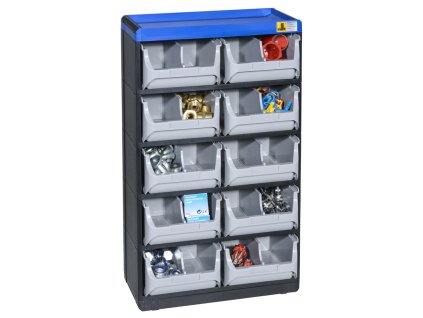 plastova skrinka se zasobniky varioplus pro 53 20 10 zasuvek 15174