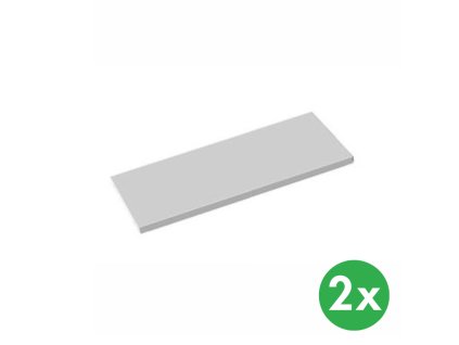 pridavne police ke kovovym skrinim 920x400 mm sede 2 ks 117333