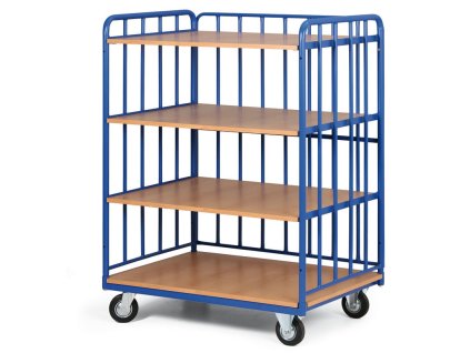 policovy vozik 4 police 3 bocnice s vyplni nosnost 200 kg 1202