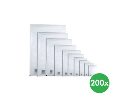 bublinkova obalka bila 120x175 mm baleni 200 ks 115327